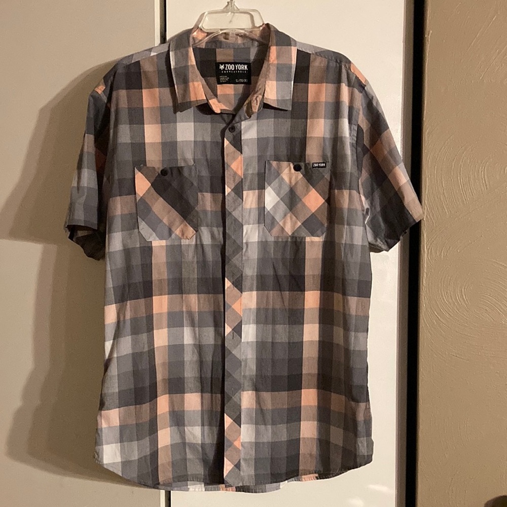 Zoo York Mens Size XL Button Down Short Sleeve